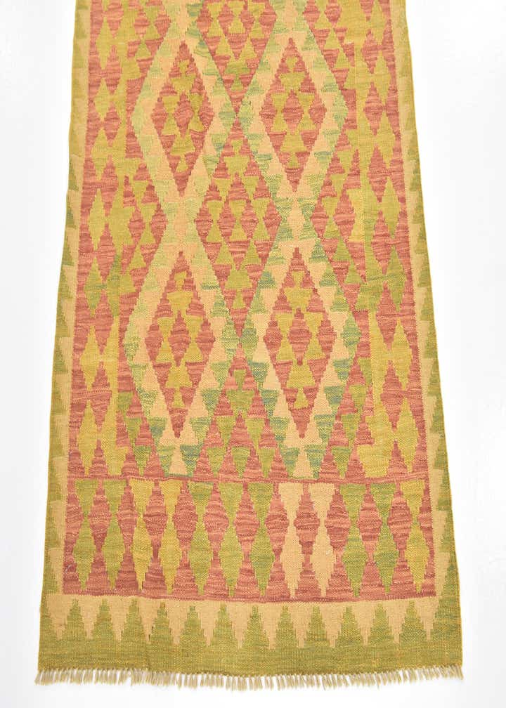 3' x 5' 2 Hand Woven Kilim Waziri Wool Rug