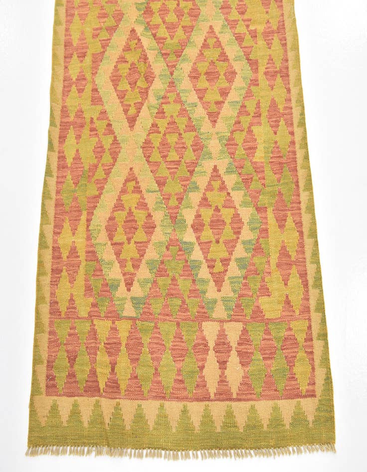Detail image of 3' x 5' 2 Hand Woven Kilim Waziri Wool Rug