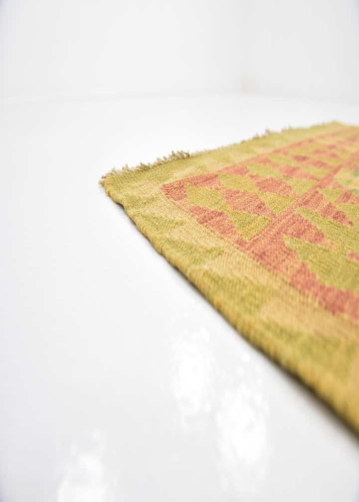 3' x 5' 2 Hand Woven Kilim Waziri Wool Rug