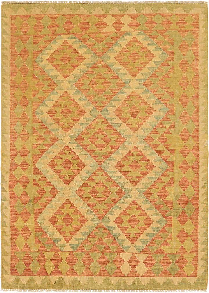3' x 5' 2 Hand Woven Kilim Waziri Wool Rug