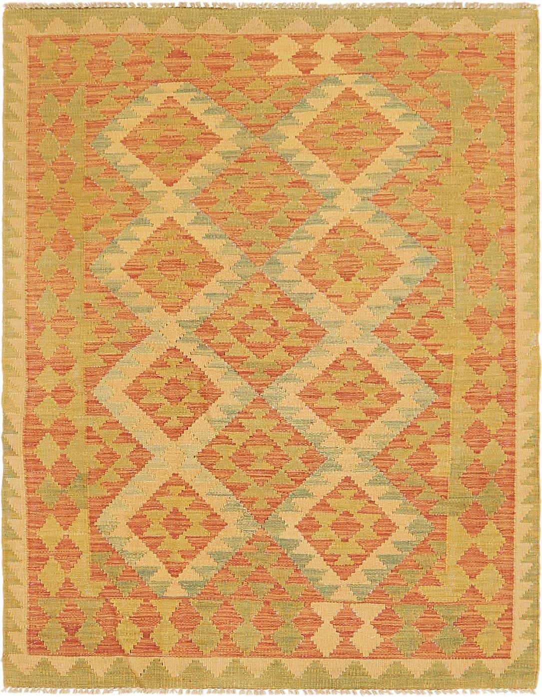 3' x 5' 2 Hand Woven Kilim Waziri Wool Rug