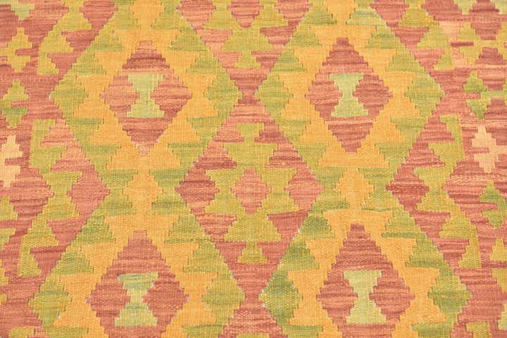3' x 5' 2 Hand Woven Kilim Waziri Wool Rug