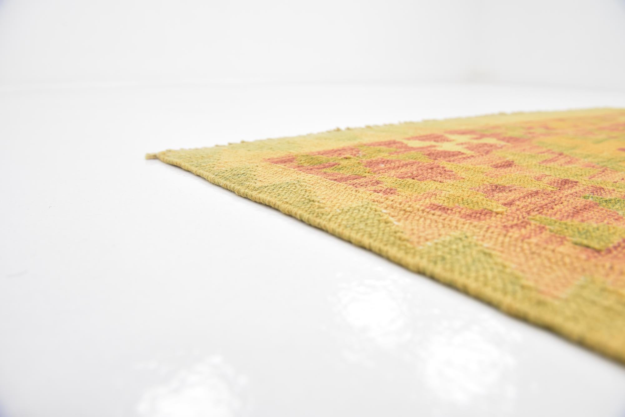 3' x 5' 2 Hand Woven Kilim Waziri Wool Rug