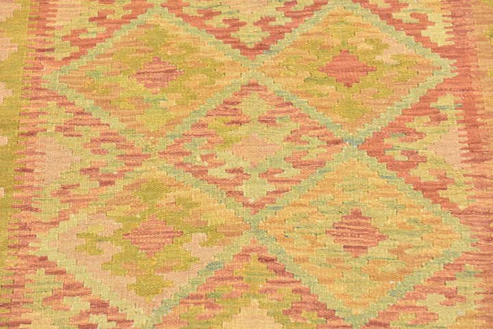 3' 2 x 5' Hand Woven Kilim Waziri Wool Rug