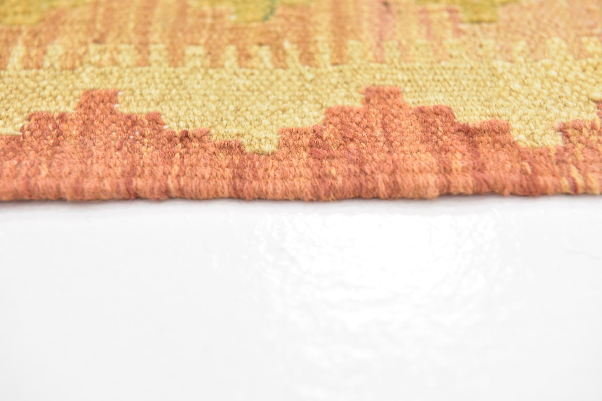 3' 2 x 5' Hand Woven Kilim Waziri Wool Rug