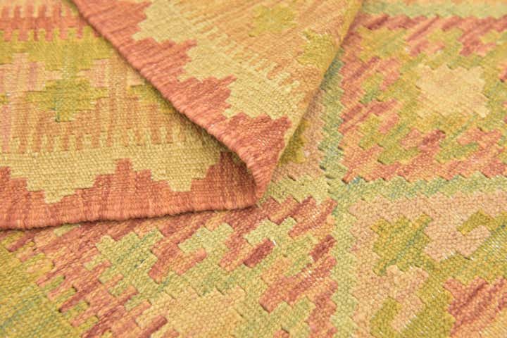 3' 2 x 5' Hand Woven Kilim Waziri Wool Rug
