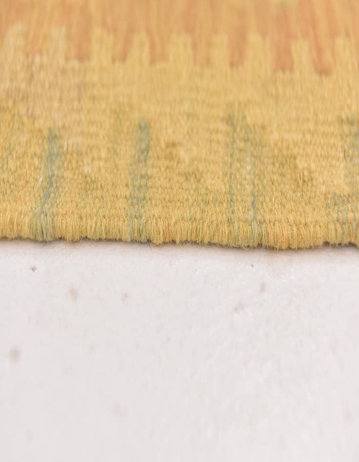 Detail image of 3' 4 x 4' 9  Hand Woven Kilim Waziri Wool Rug