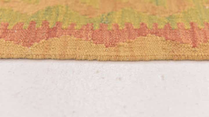 3' 4 x 5' Hand Woven Kilim Waziri Wool Rug