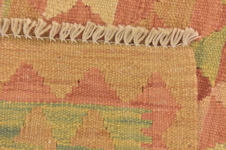 3' 4 x 5' Hand Woven Kilim Waziri Wool Rug