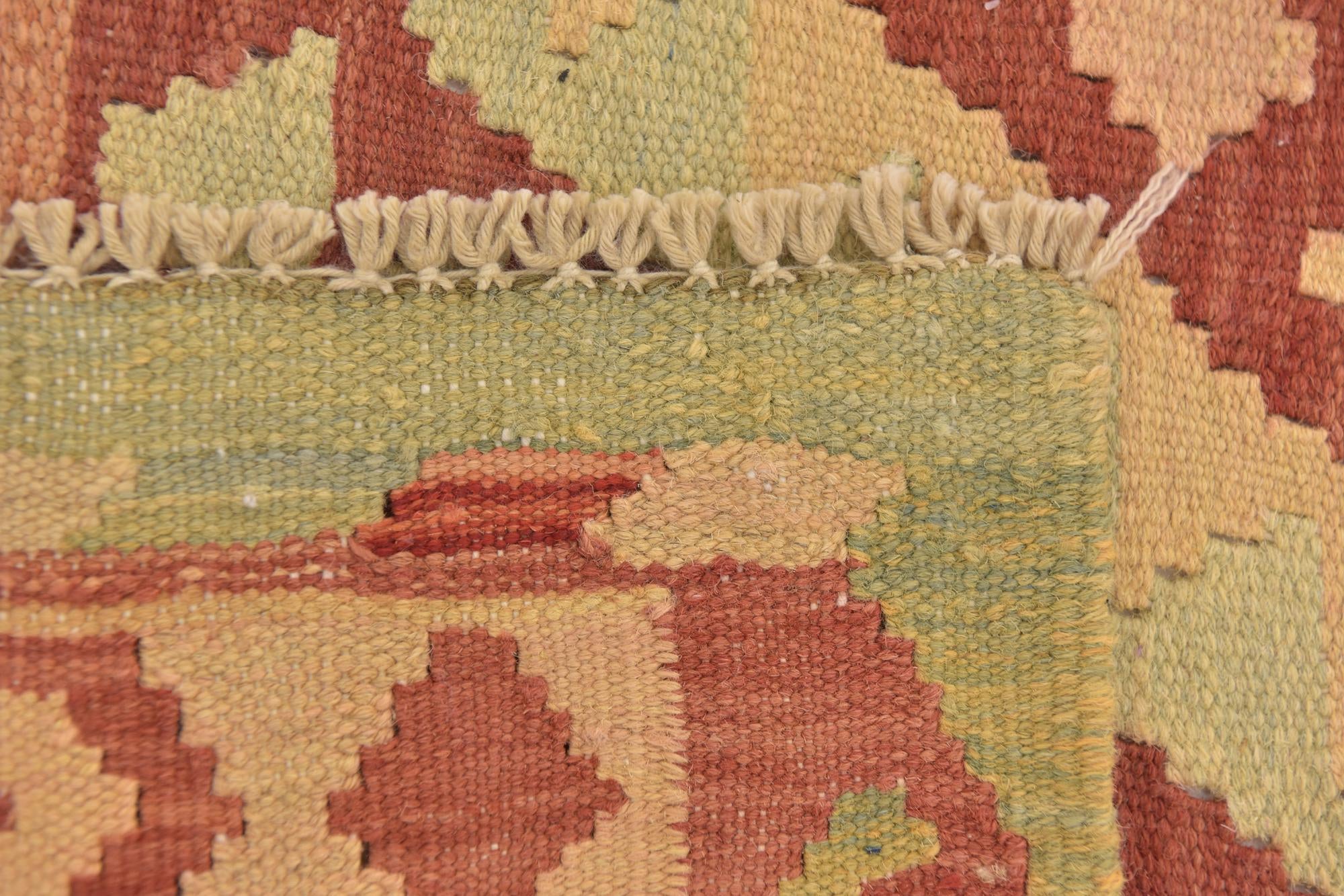 100cm x 155cm Tejido a mano Kilim Waziri Alfombra Lana
