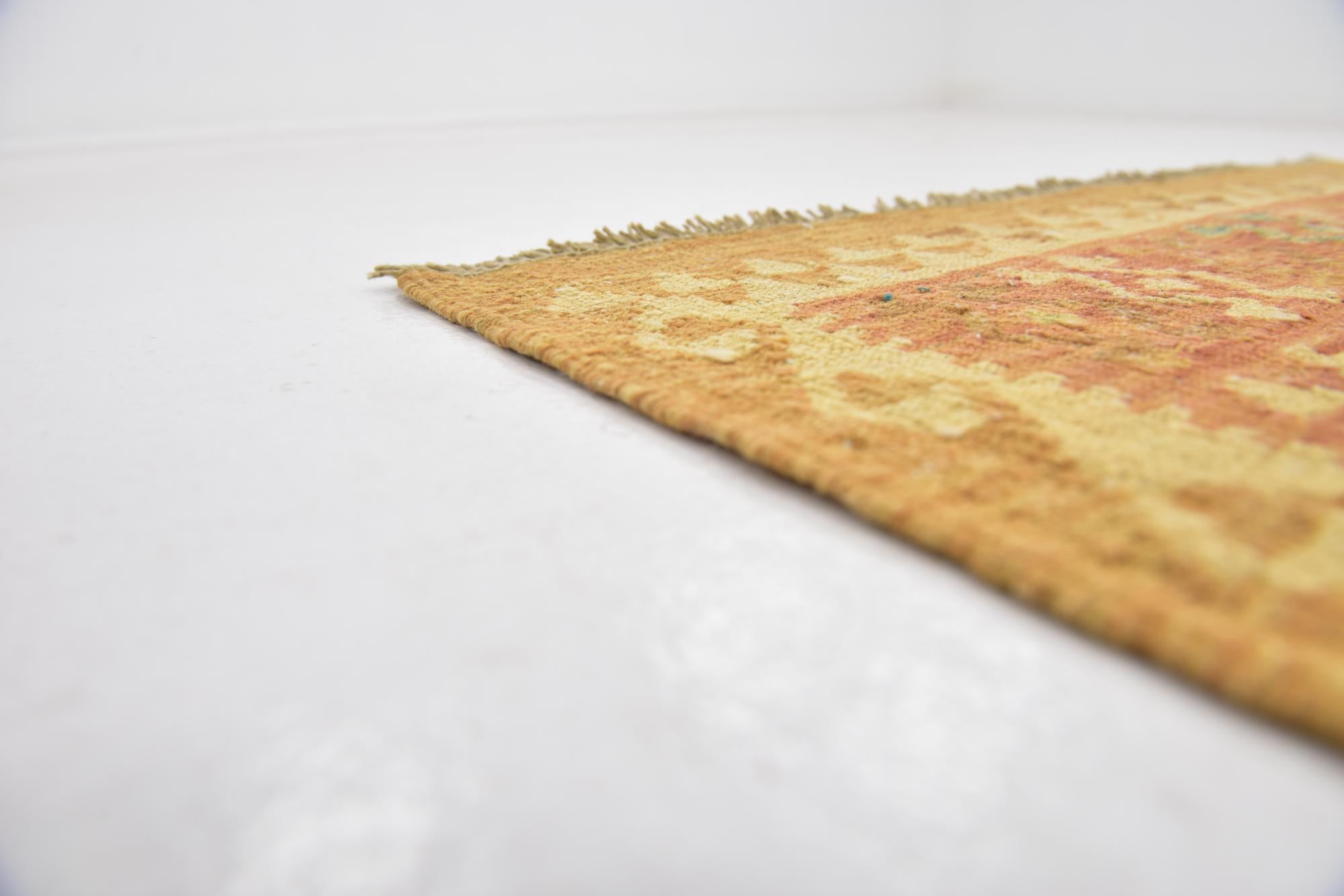 2' 9 x 4' Hand Woven Kilim Waziri Wool Rug