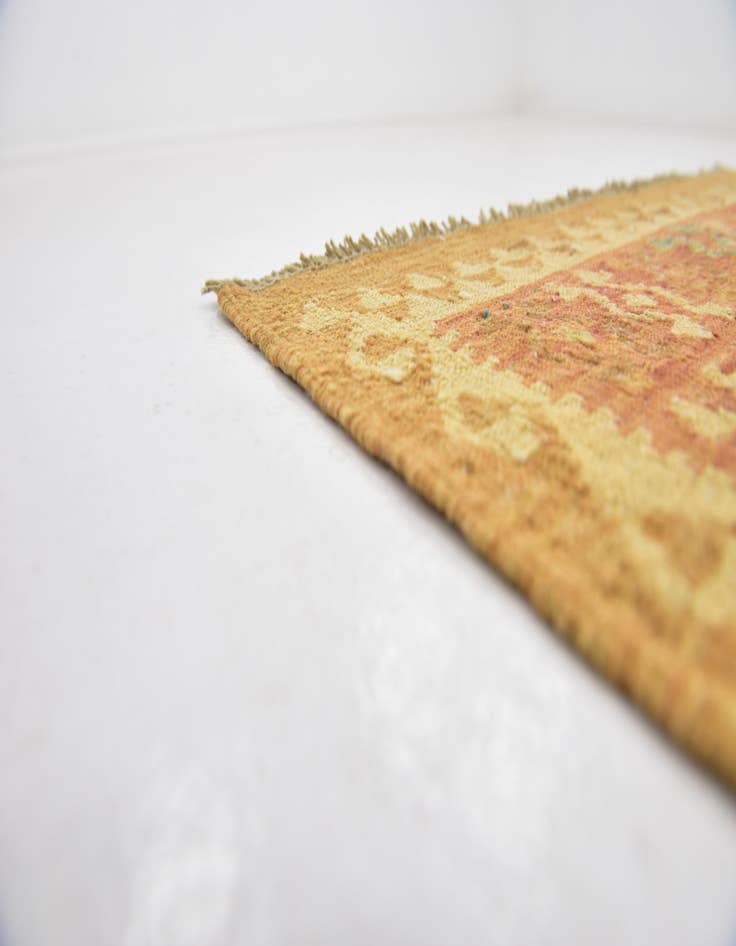 Detail image of 2' 9 x 4'  Hand Woven Kilim Waziri Wool Rug