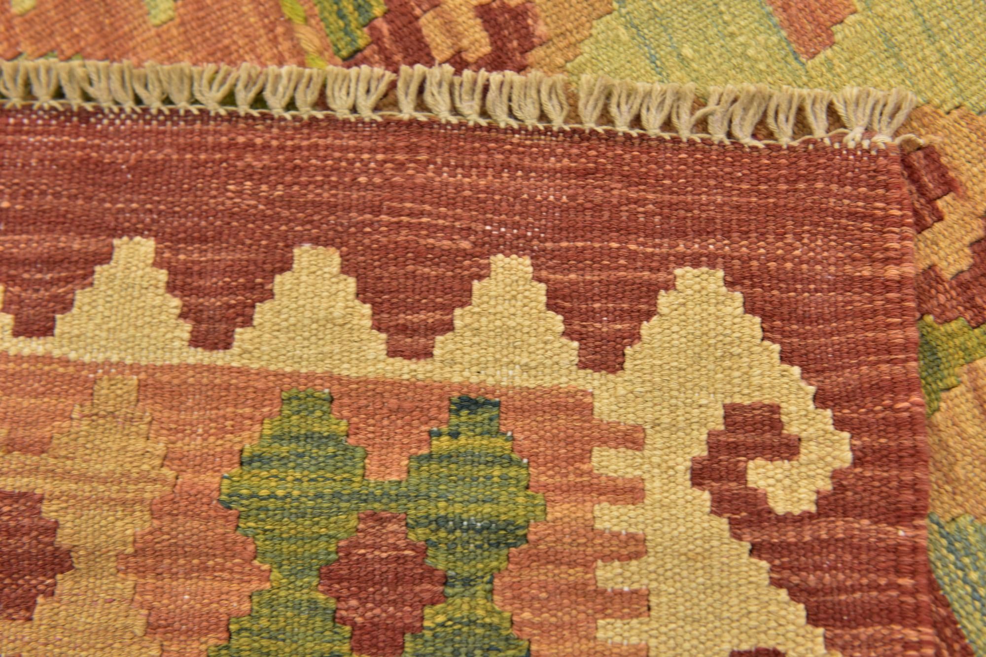 85cm x 130cm Hand Woven Kilim Waziri Wool Rug