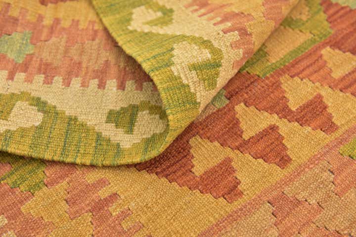 2' 7 x 4' 4 Hand Woven Kilim Waziri Wool Rug