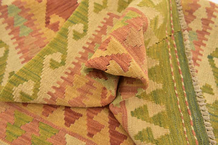2' 7 x 4' 4 Hand Woven Kilim Waziri Wool Rug