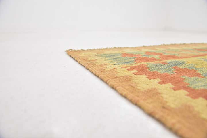 2' 8 x 4' 2 Hand Woven Kilim Waziri Wool Rug