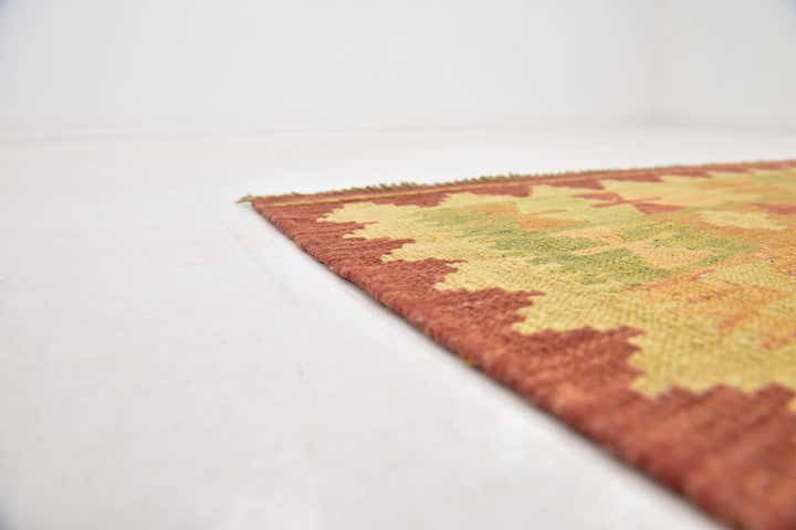 3' 2 x 5' Hand Woven Kilim Waziri Wool Rug