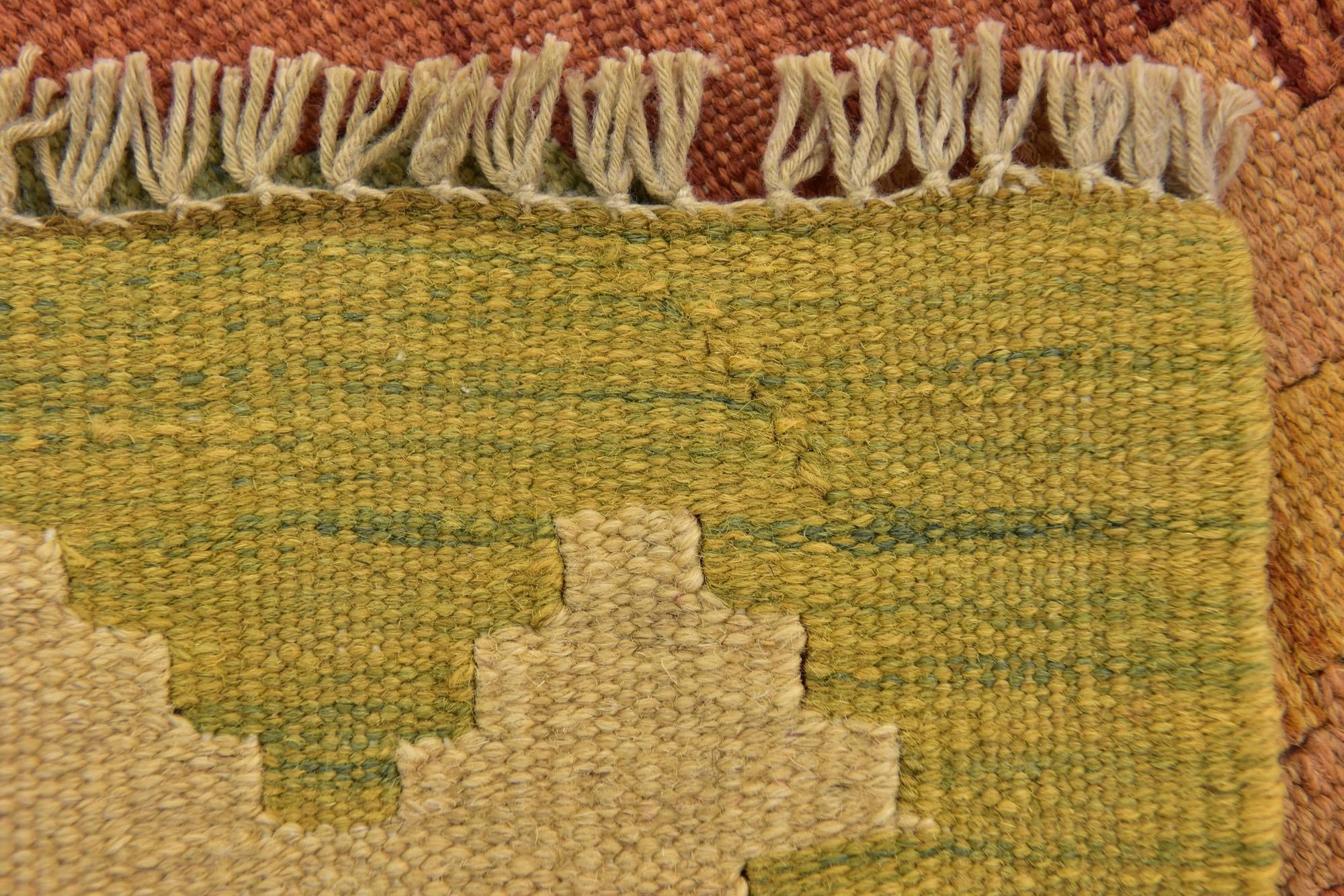 3' 3 x 5' Hand Woven Kilim Waziri Wool Rug