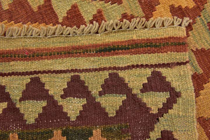 3' x 4' 5 Hand Woven Kilim Waziri Wool Rug
