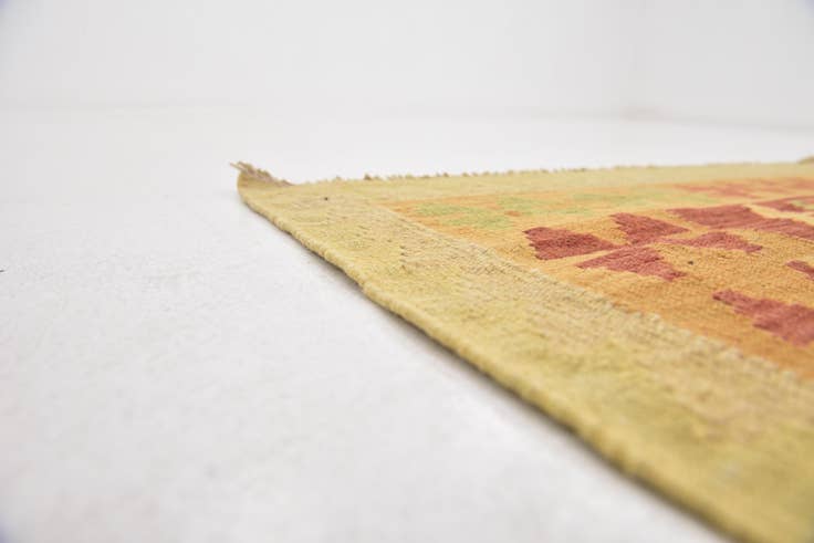 Detail image of 3' 4 x 5' Hand Woven Kilim Waziri Wool Rug