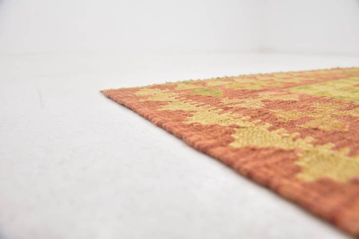 Detail image of 3' 4 x 5' Hand Woven Kilim Waziri Wool Rug