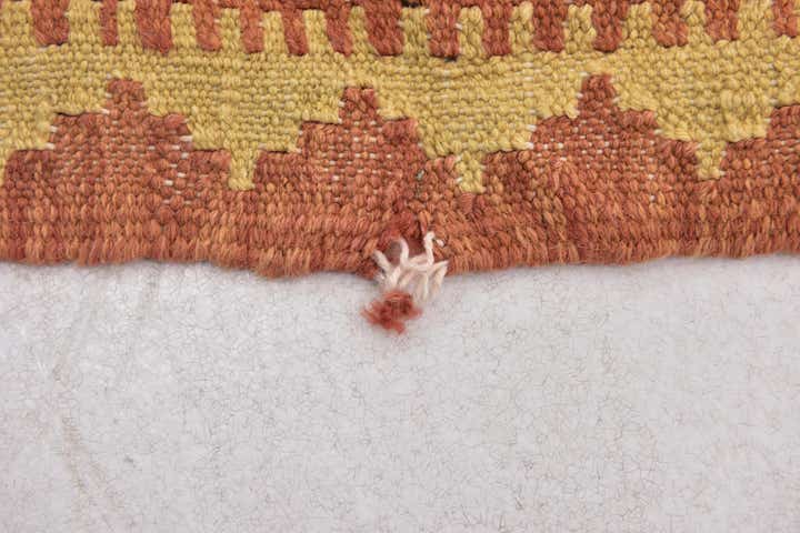 3' 4 x 5' Hand Woven Kilim Waziri Wool Rug