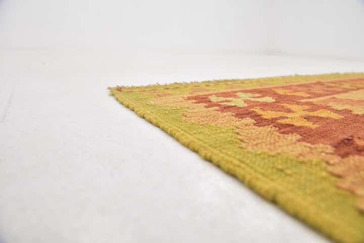 3' x 4' 10 Hand Woven Kilim Waziri Wool Rug
