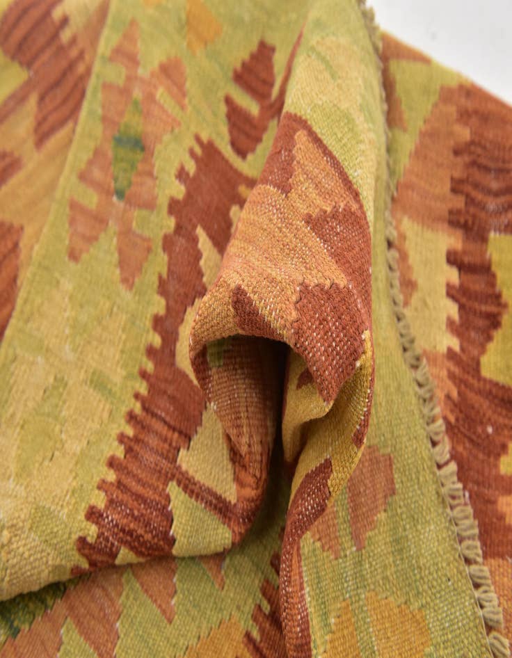 Detail image of 3' x 5'  Hand Woven Kilim Waziri Wool Rug