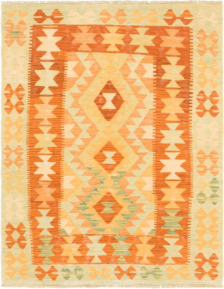 Detail image of 3' x 5' Hand Woven Kilim Waziri Wool Rug