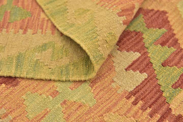 100cm x 150cm Handgewebt Kilim Waziri Wolle Teppich