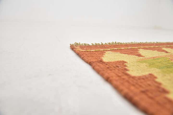 3' x 4' 10 Hand Woven Kilim Waziri Wool Rug