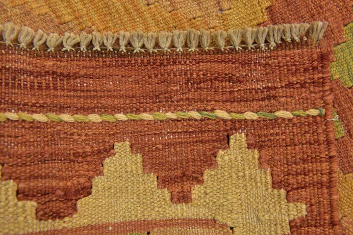 3' x 4' 10 Hand Woven Kilim Waziri Wool Rug