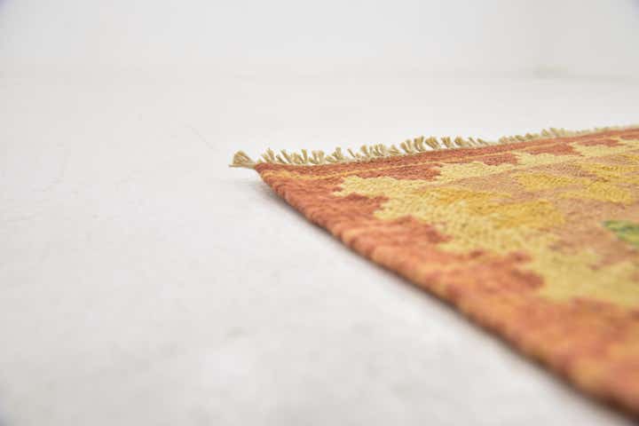 3' x 5' Hand Woven Kilim Waziri Wool Rug
