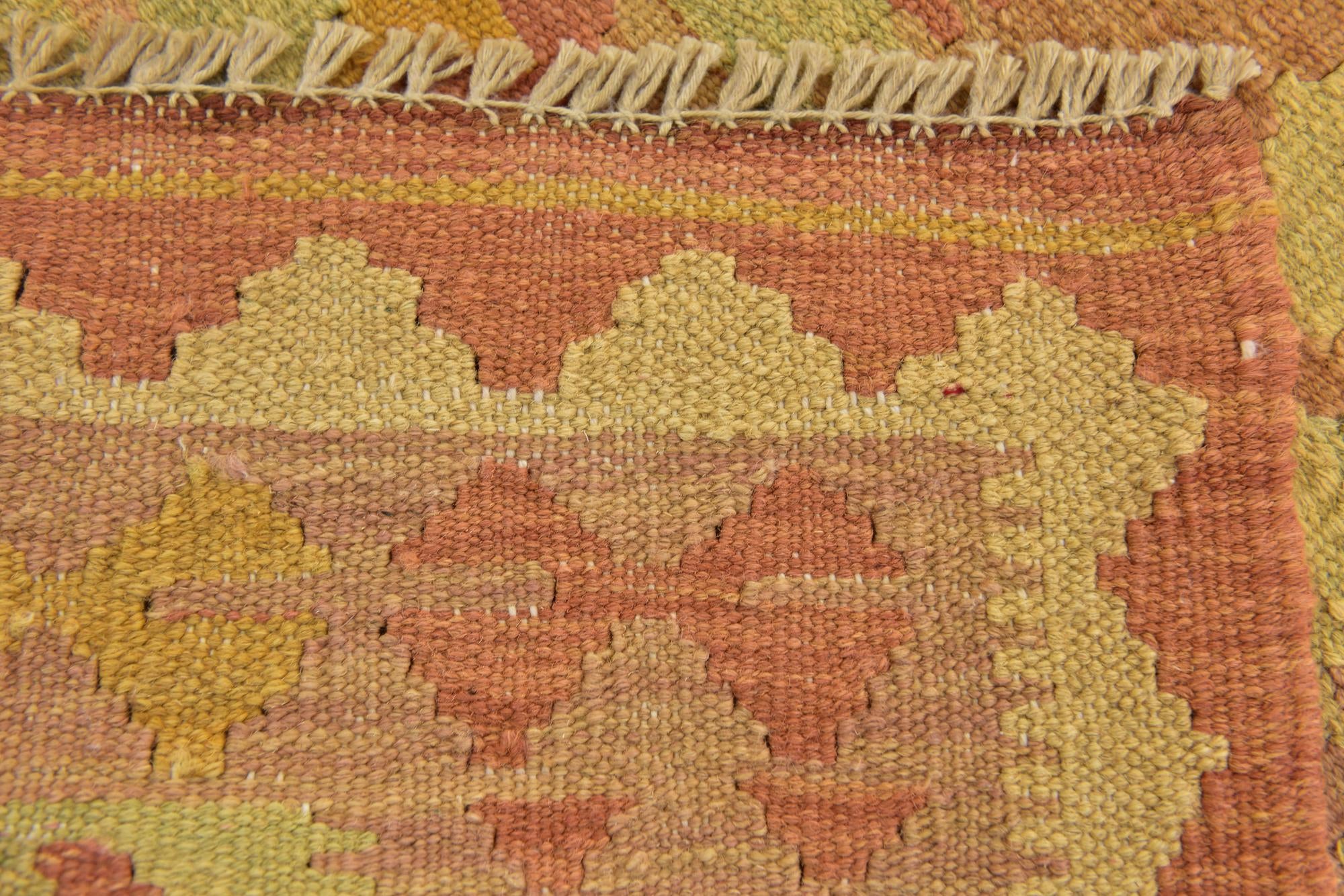 3' x 5' Hand Woven Kilim Waziri Wool Rug