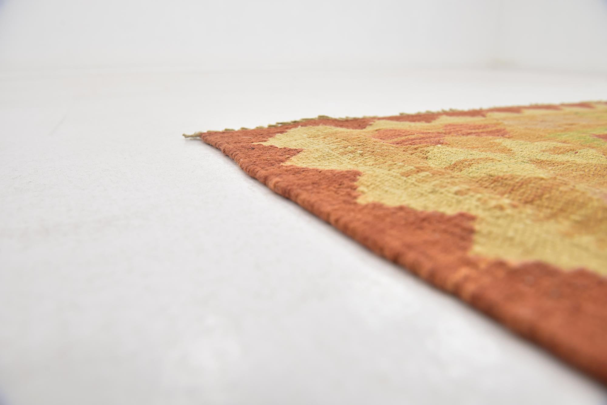 3' 3 x 5' 2 Hand Woven Kilim Waziri Wool Rug
