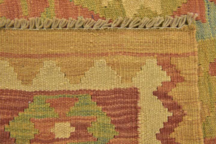 3' 2 x 5' Hand Woven Kilim Waziri Wool Rug