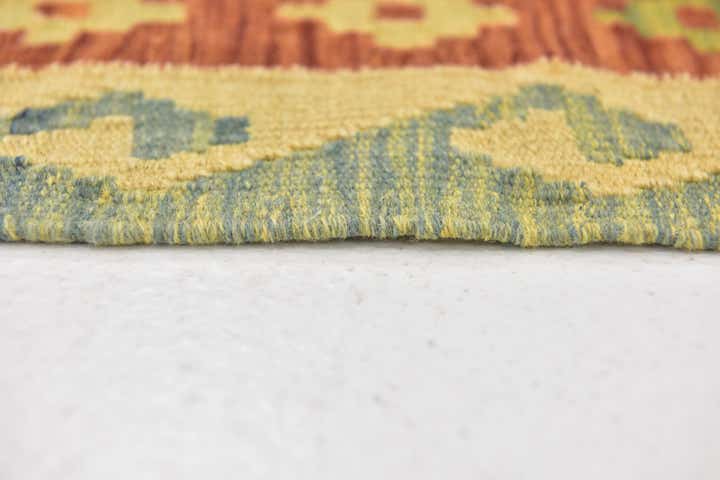 3' 3 x 5' Hand Woven Kilim Waziri Wool Rug