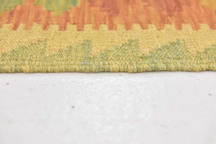 3' 2 x 5' Hand Woven Kilim Waziri Wool Rug