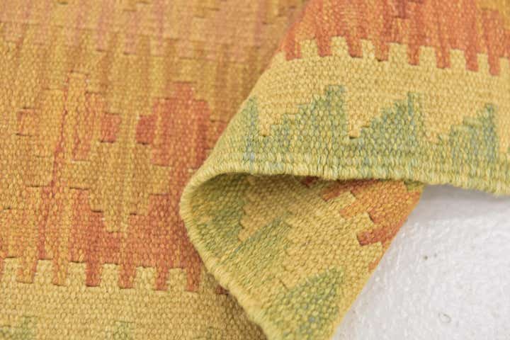 3' 2 x 5' Hand Woven Kilim Waziri Wool Rug