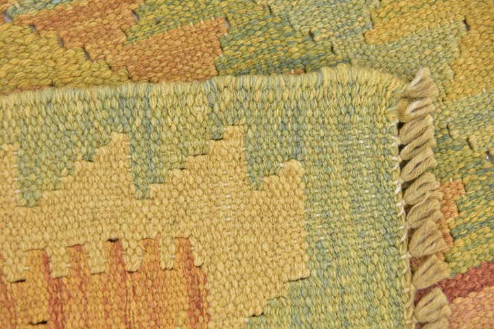 3' 2 x 5' Hand Woven Kilim Waziri Wool Rug