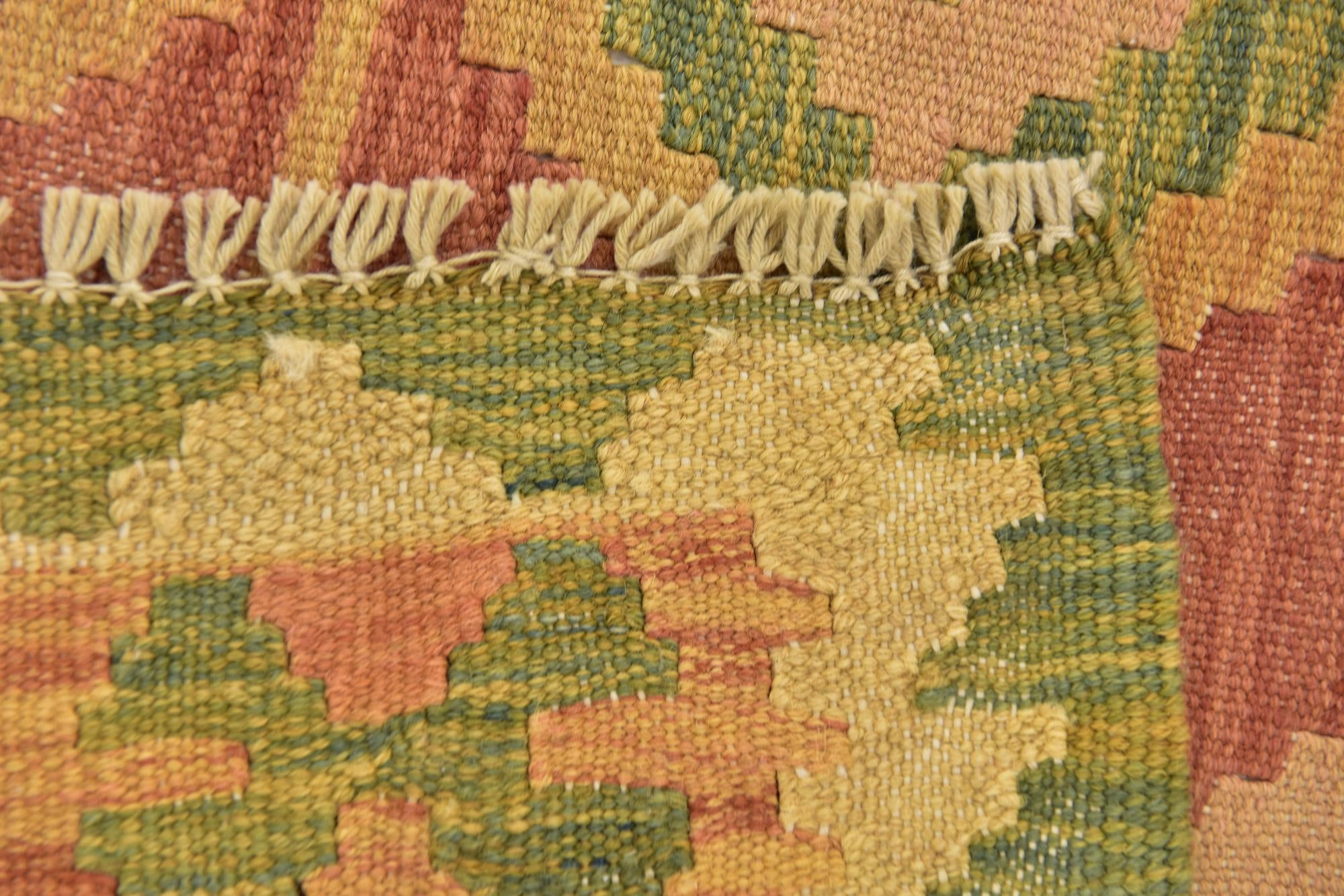 3' 2 x 5' Hand Woven Kilim Waziri Wool Rug