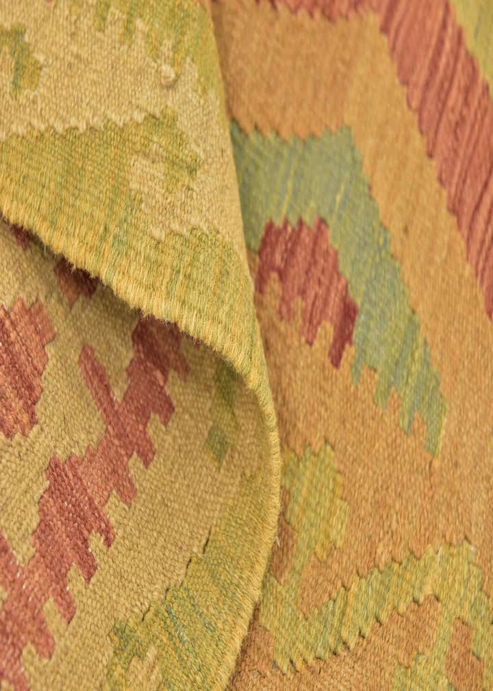 3' 4 x 5' Hand Woven Kilim Waziri Wool Rug