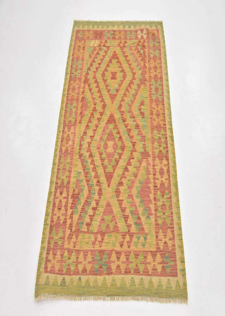 3' 3 x 5' Hand Woven Kilim Waziri Wool Rug