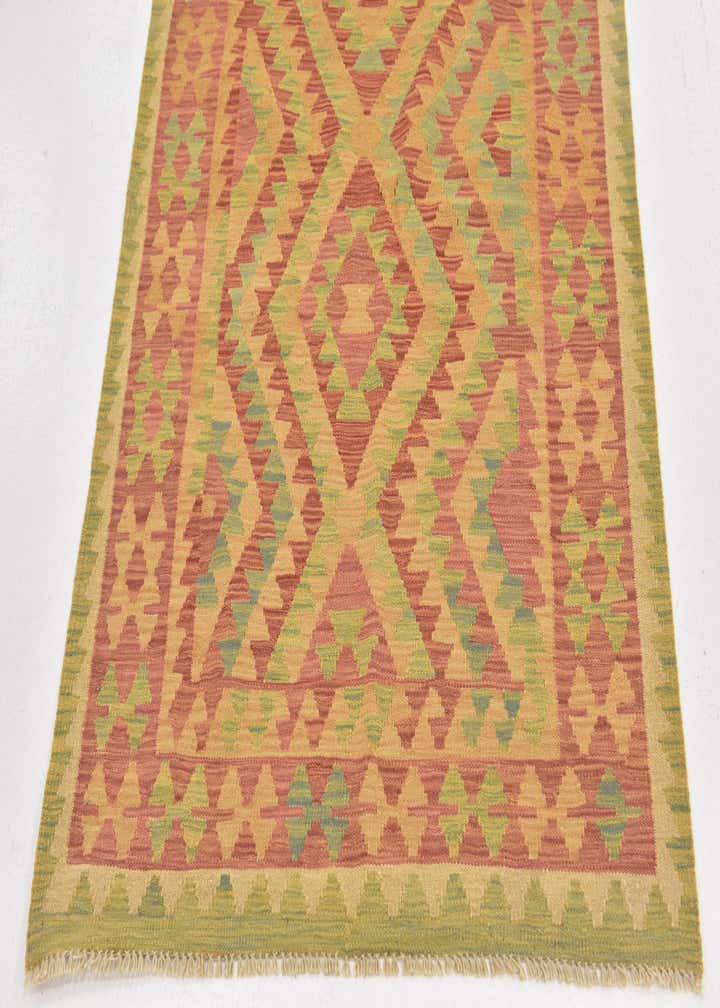 3' 3 x 5' Hand Woven Kilim Waziri Wool Rug
