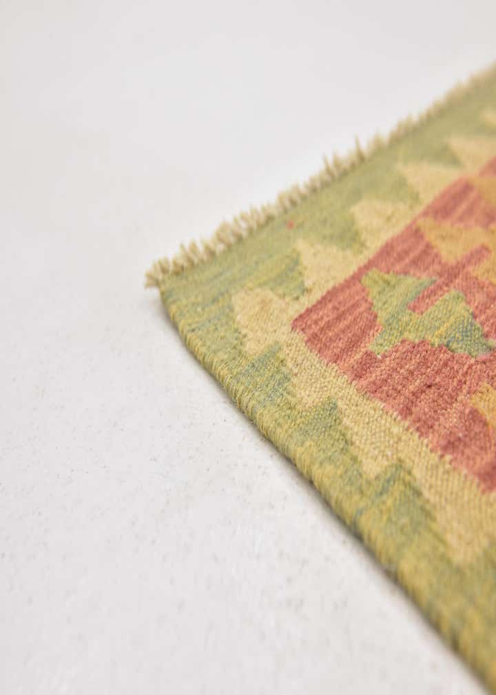 3' 3 x 5' Hand Woven Kilim Waziri Wool Rug