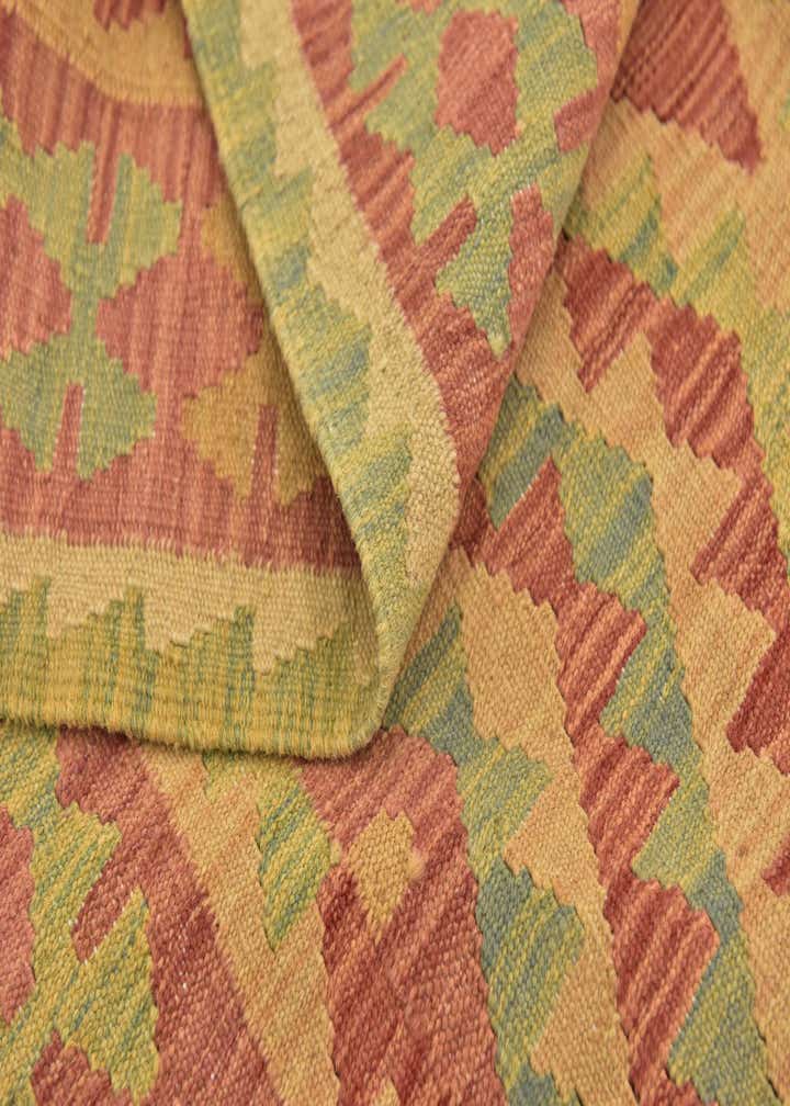 3' 3 x 5' Hand Woven Kilim Waziri Wool Rug