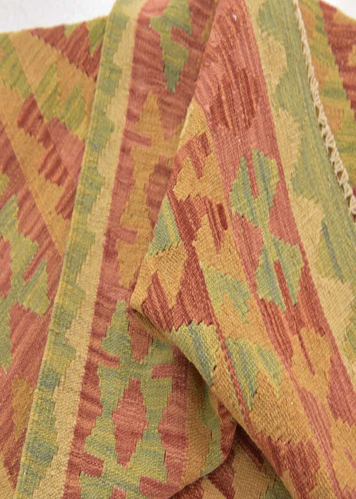 3' 3 x 5' Hand Woven Kilim Waziri Wool Rug