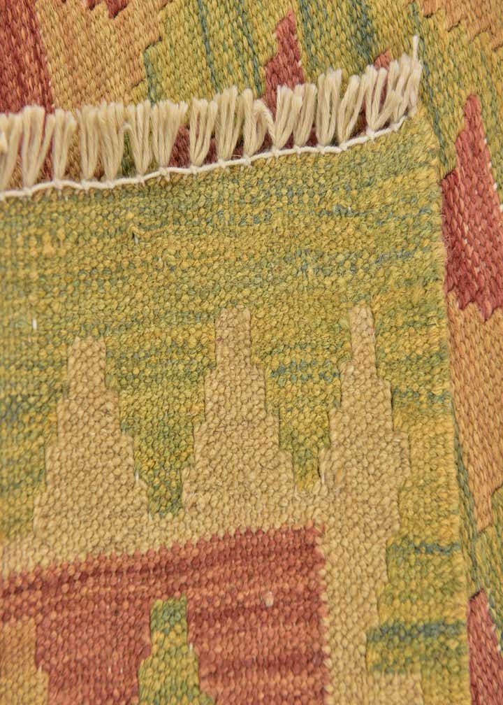 3' 3 x 5' Hand Woven Kilim Waziri Wool Rug