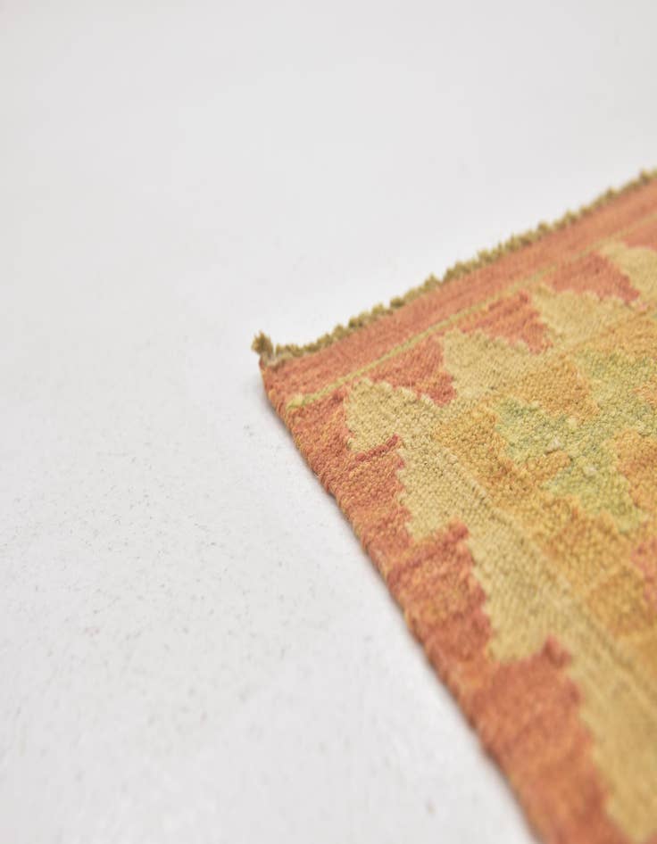 Detail image of 3' 7 x 5'  Hand Woven Kilim Waziri Wool Rug