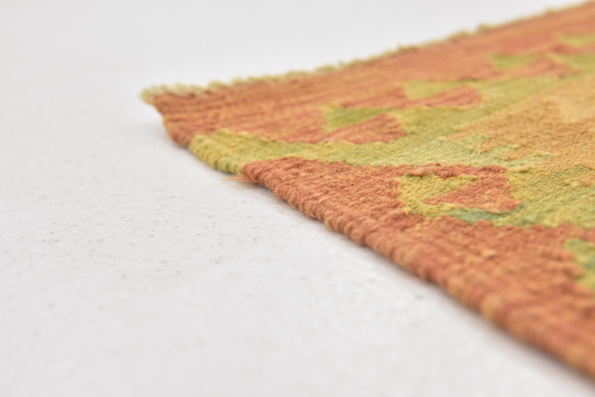 2' 9 x 4' 3 Hand Woven Kilim Waziri Wool Rug